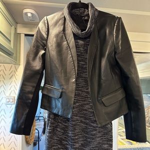 BCBG black bomber jacket. Black BCBG jacket. Black blazer. Ladies black jacket